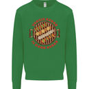 Veggie Kebab Vegetarian Vegan BBQ Kids Sweatshirt Jumper Irish Green