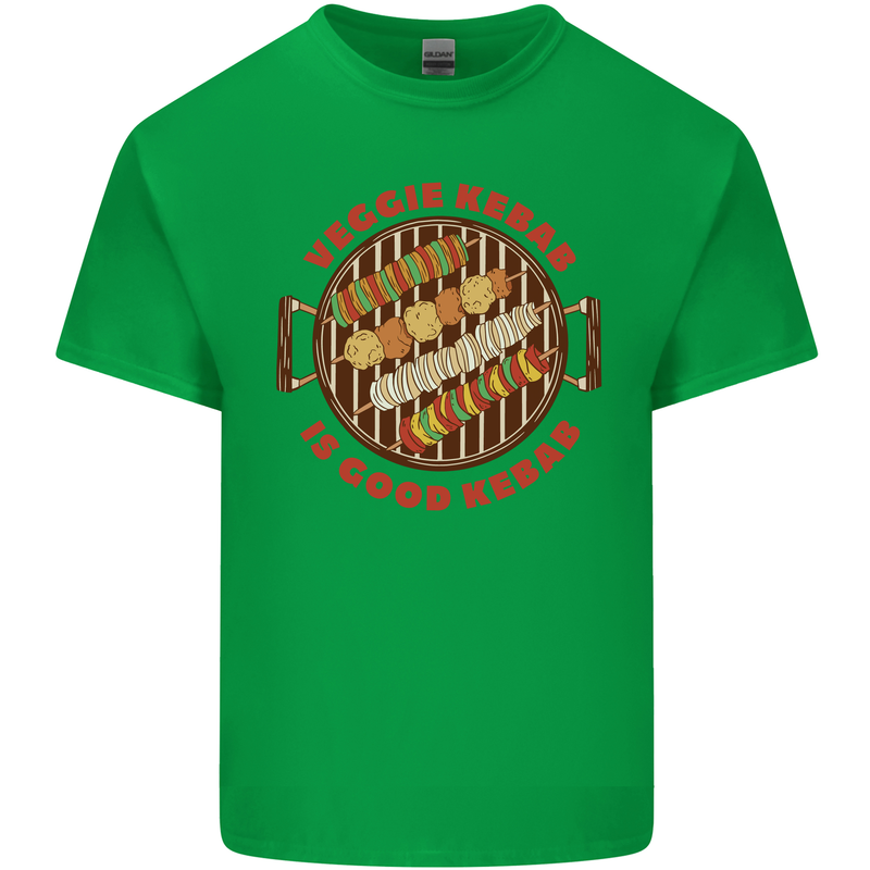 Veggie Kebab Vegetarian Vegan BBQ Kids T-Shirt Childrens Irish Green