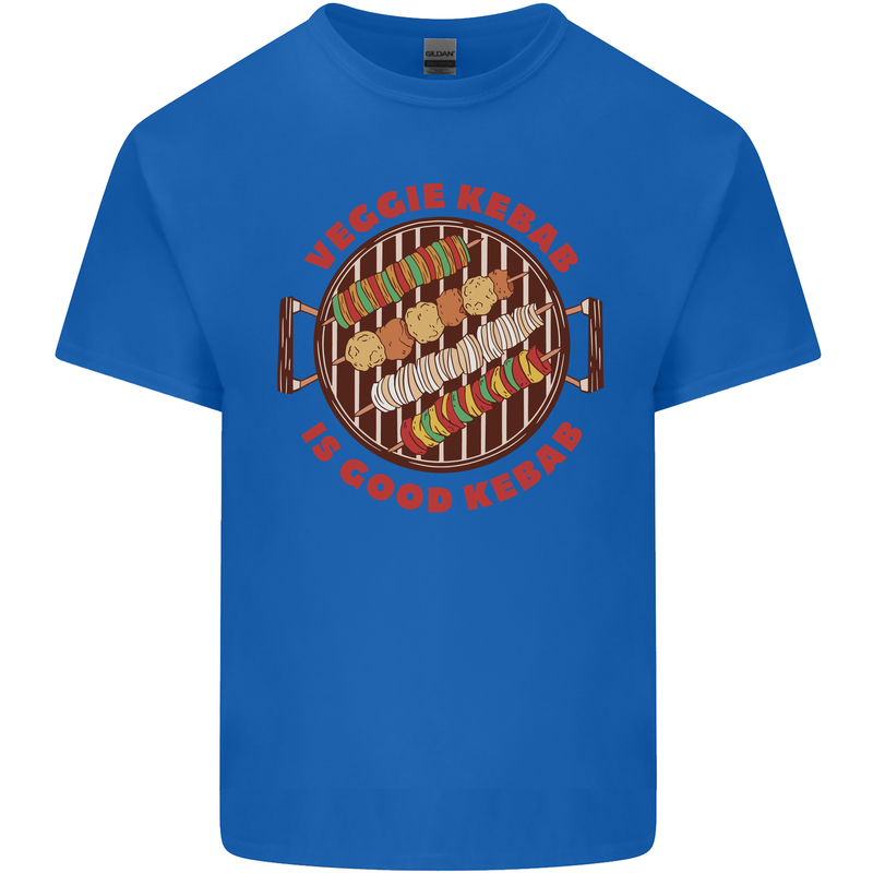 Veggie Kebab Vegetarian Vegan BBQ Kids T-Shirt Childrens Royal Blue