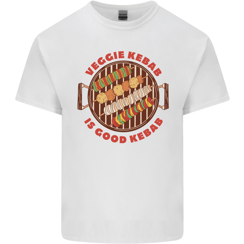 Veggie Kebab Vegetarian Vegan BBQ Kids T-Shirt Childrens White