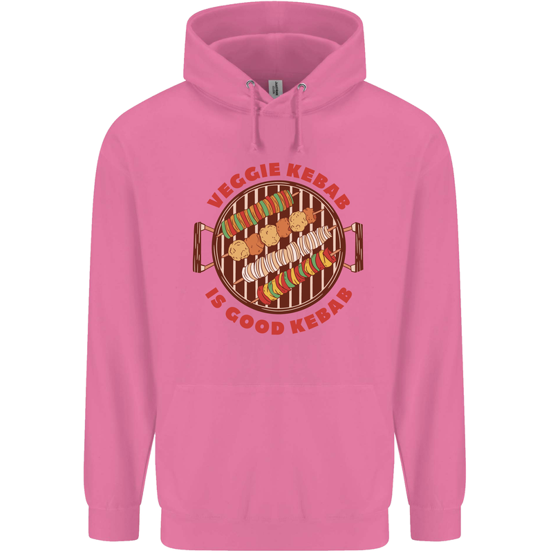 Veggie Kebab Vegetarian Vegan BBQ Mens 80% Cotton Hoodie Azelea