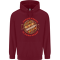 Veggie Kebab Vegetarian Vegan BBQ Mens 80% Cotton Hoodie Maroon