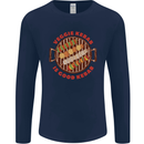 Veggie Kebab Vegetarian Vegan BBQ Mens Long Sleeve T-Shirt Navy Blue