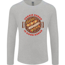Veggie Kebab Vegetarian Vegan BBQ Mens Long Sleeve T-Shirt Sports Grey