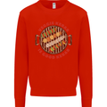 Veggie Kebab Vegetarian Vegan BBQ Mens Sweatshirt Jumper Bright Red