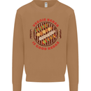 Veggie Kebab Vegetarian Vegan BBQ Mens Sweatshirt Jumper Caramel Latte