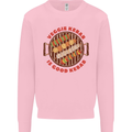 Veggie Kebab Vegetarian Vegan BBQ Mens Sweatshirt Jumper Light Pink