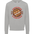 Veggie Kebab Vegetarian Vegan BBQ Mens Sweatshirt Jumper Sports Grey