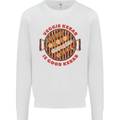 Veggie Kebab Vegetarian Vegan BBQ Mens Sweatshirt Jumper White