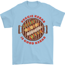 Veggie Kebab Vegetarian Vegan BBQ Mens T-Shirt 100% Cotton Light Blue