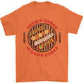 Veggie Kebab Vegetarian Vegan BBQ Mens T-Shirt 100% Cotton Orange
