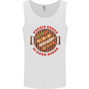 Veggie Kebab Vegetarian Vegan BBQ Mens Vest Tank Top White