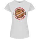 Veggie Kebab Vegetarian Vegan BBQ Womens Petite Cut T-Shirt White