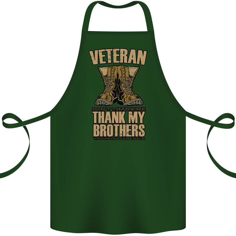 Veteran Boots British Army Marines Paras Cotton Apron 100% Organic Forest Green
