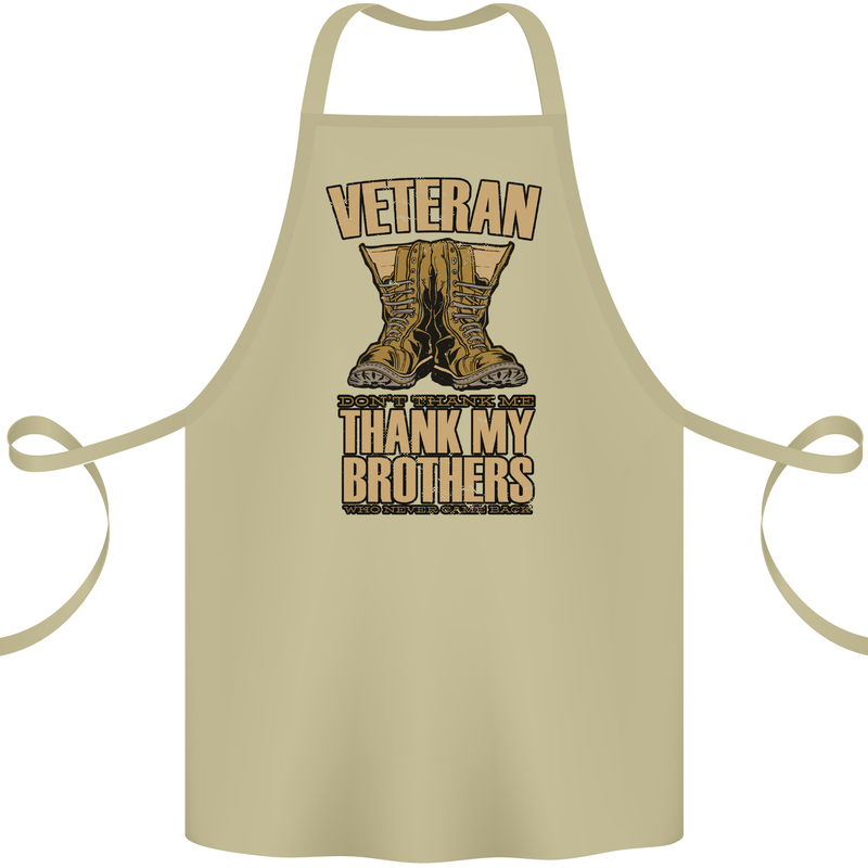 Veteran Boots British Army Marines Paras Cotton Apron 100% Organic Khaki