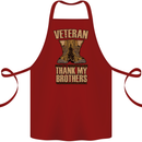 Veteran Boots British Army Marines Paras Cotton Apron 100% Organic Maroon