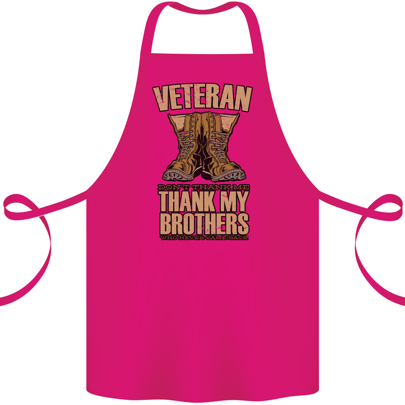Veteran Boots British Army Marines Paras Cotton Apron 100% Organic Pink