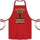 Veteran Boots British Army Marines Paras Cotton Apron 100% Organic Red