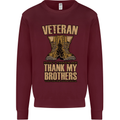 Veteran Boots British Army Marines Paras Kids Sweatshirt Jumper Maroon