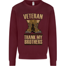 Veteran Boots British Army Marines Paras Kids Sweatshirt Jumper Maroon