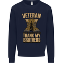 Veteran Boots British Army Marines Paras Kids Sweatshirt Jumper Navy Blue