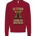 Veteran Boots British Army Marines Paras Kids Sweatshirt Jumper Red