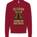 Veteran Boots British Army Marines Paras Kids Sweatshirt Jumper Red