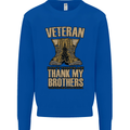Veteran Boots British Army Marines Paras Kids Sweatshirt Jumper Royal Blue
