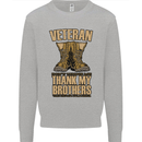 Veteran Boots British Army Marines Paras Kids Sweatshirt Jumper Sports Grey