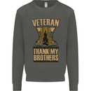 Veteran Boots British Army Marines Paras Kids Sweatshirt Jumper Storm Grey