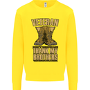 Veteran Boots British Army Marines Paras Kids Sweatshirt Jumper Yellow