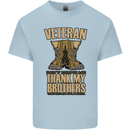 Veteran Boots British Army Marines Paras Kids T-Shirt Childrens Light Blue