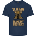 Veteran Boots British Army Marines Paras Kids T-Shirt Childrens Navy Blue