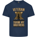 Veteran Boots British Army Marines Paras Kids T-Shirt Childrens Navy Blue