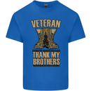 Veteran Boots British Army Marines Paras Kids T-Shirt Childrens Royal Blue
