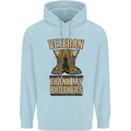 Veteran Boots British Army Marines Paras Mens 80% Cotton Hoodie Light Blue
