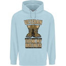 Veteran Boots British Army Marines Paras Mens 80% Cotton Hoodie Light Blue