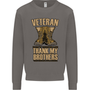 Veteran Boots British Army Marines Paras Mens Sweatshirt Jumper Charcoal