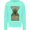 Veteran Boots British Army Marines Paras Mens Sweatshirt Jumper Peppermint