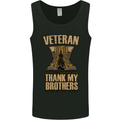 Veteran Boots British Army Marines Paras Mens Vest Tank Top Black