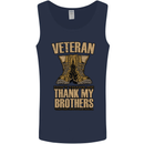 Veteran Boots British Army Marines Paras Mens Vest Tank Top Navy Blue