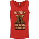 Veteran Boots British Army Marines Paras Mens Vest Tank Top Red