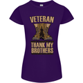 Veteran Boots British Army Marines Paras Womens Petite Cut T-Shirt Purple