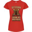 Veteran Boots British Army Marines Paras Womens Petite Cut T-Shirt Red