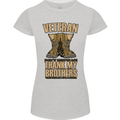 Veteran Boots British Army Marines Paras Womens Petite Cut T-Shirt Sports Grey