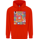 Vibrant Sagittarius Star Sign Zodiac Childrens Kids Hoodie Bright Red