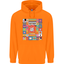 Vibrant Sagittarius Star Sign Zodiac Childrens Kids Hoodie Orange