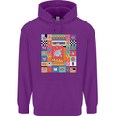 Vibrant Sagittarius Star Sign Zodiac Childrens Kids Hoodie Purple