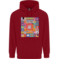 Vibrant Sagittarius Star Sign Zodiac Childrens Kids Hoodie Red
