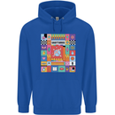 Vibrant Sagittarius Star Sign Zodiac Childrens Kids Hoodie Royal Blue